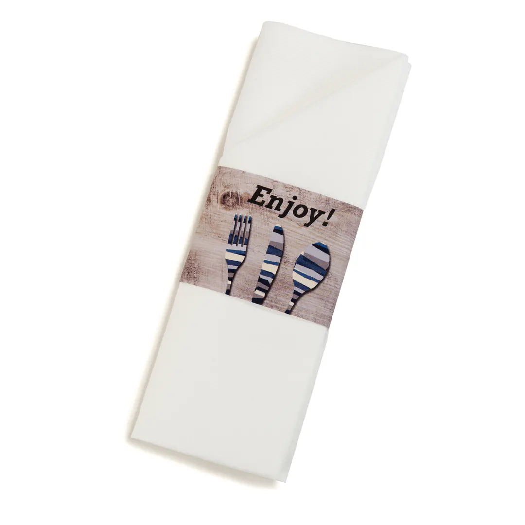 Dinex DXCTCADNS1041 Napkin Sleeve - 16" x 16" Paper Sleeve with Napkin, Utensil Insert - 1/Pack