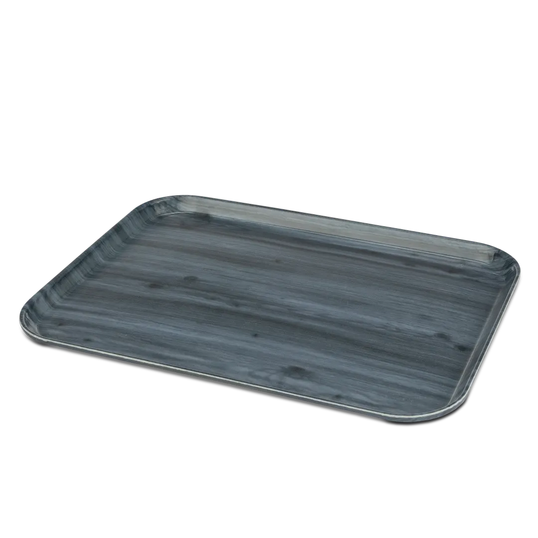 Dinex DXNSK1520CH GripSafe Non-Skid Tray, 15" x 20", Fiberglass, Charcoal Gray - 1/Case