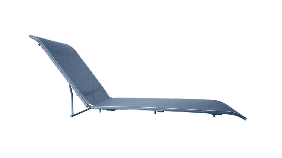 Grosfillex US107T41 Replacement Sling for Sunset Chaise, Madras Blue Weather-Resistant Fabric with Microban® Anti-Microbial Treatment, Rust & UV Resistant One-Piece Welded Textile Frame, Easy to Clean