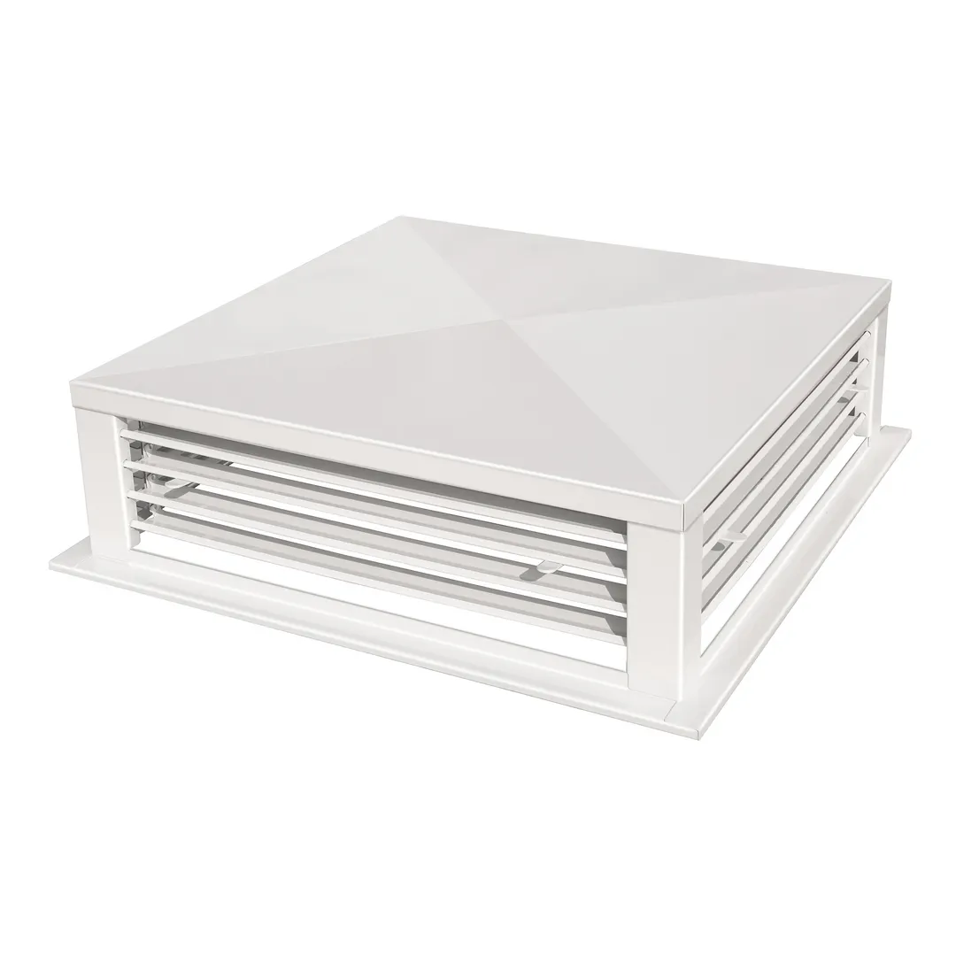 GSW USA DF-14P Drop-Down Diffuser, 14" White Powder-Coated Metal, 4-Way Adjustable Blade