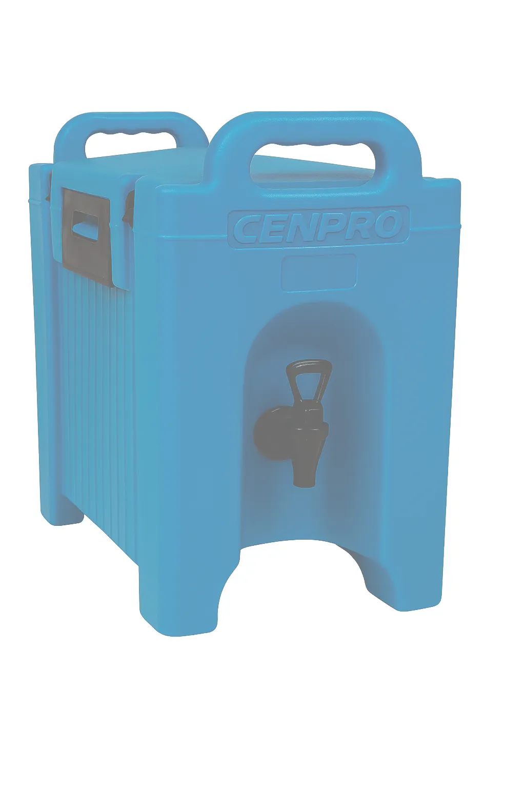 Hubert 112721 Insulated Beverage Dispenser, 2.5 Gallon, 10.5"W x 17"D x 18"H, Blue, Polyethylene
