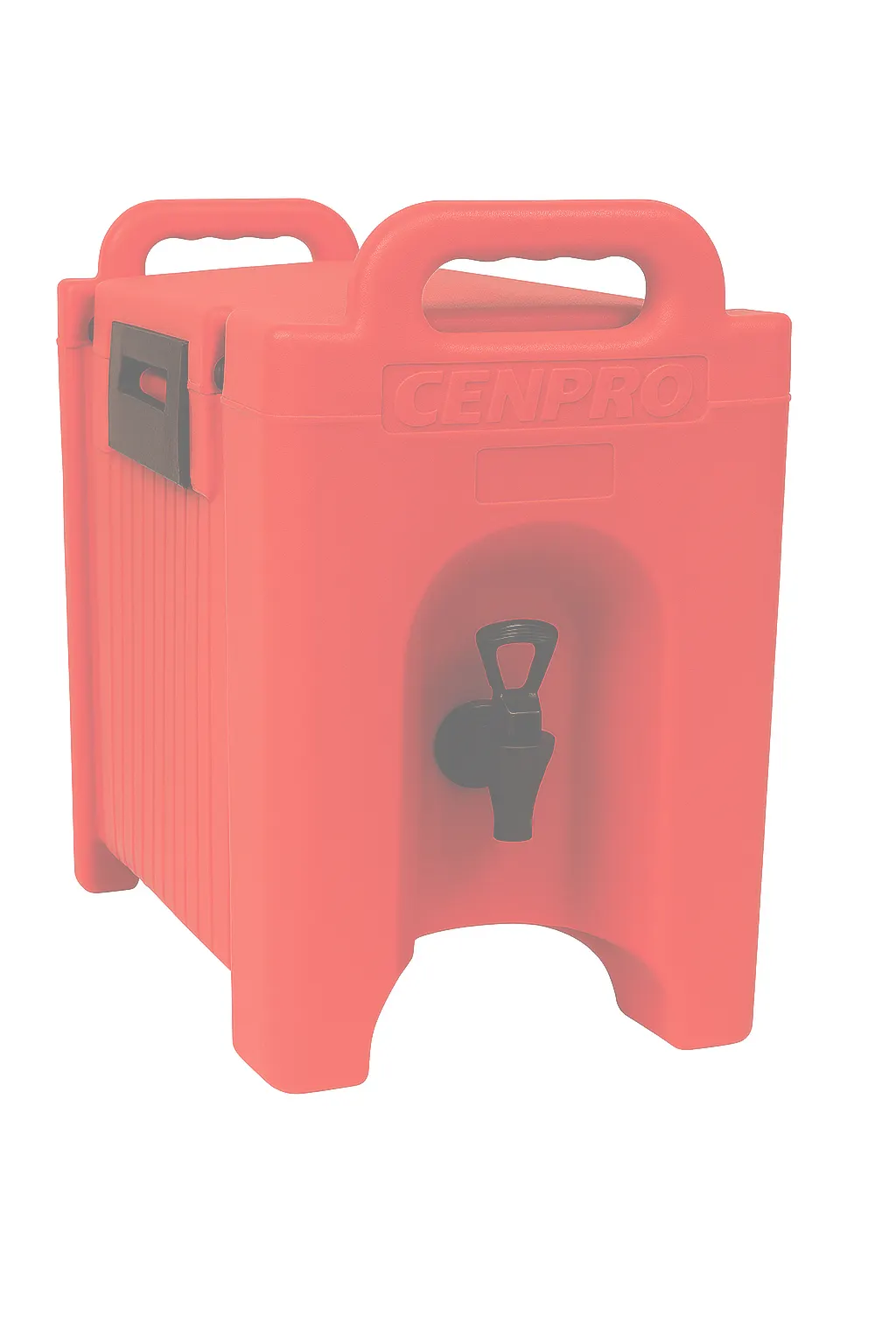 Hubert 152723 Insulated Beverage Dispenser, 2.5 Gallon, 10.5"W x 17"D x 18"H, Red, Polyethylene