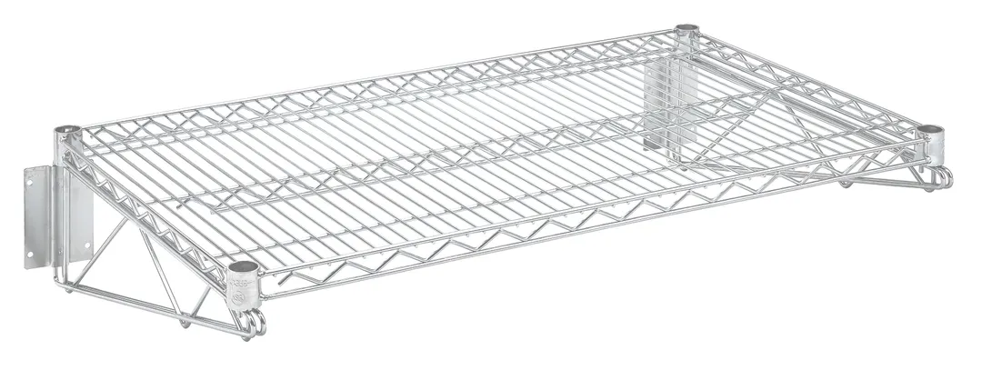 Hubert 23679 CenPro Wall Mount Chrome Wire Shelf, 24" x 36", 360 lb Capacity, NSF Certified