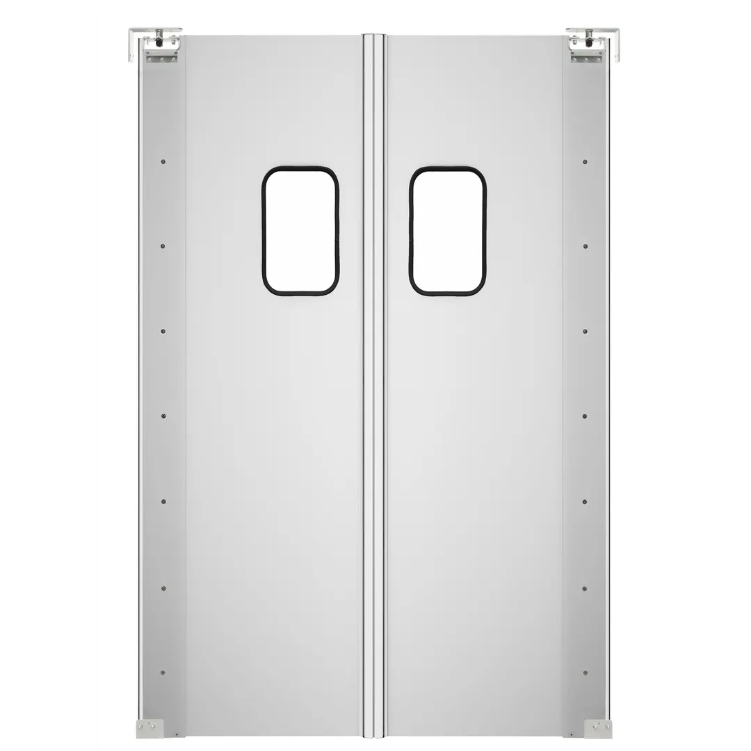 Koolmore KM-SWD30X2 - Aluminum Door, 60" W x 84" H, Swing, 9" x 14" Window, Top Hinge