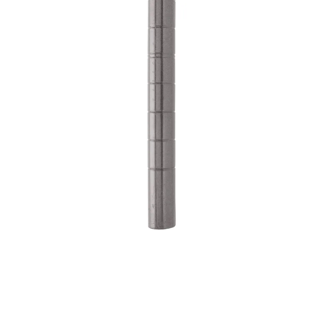 Metro 74UPK4 Super Erecta® SiteSelect™ Post, 73-7/8 in, for Stem Casters, Metroseal Gray Epoxy Coated with Microban® Antimicrobial Protection