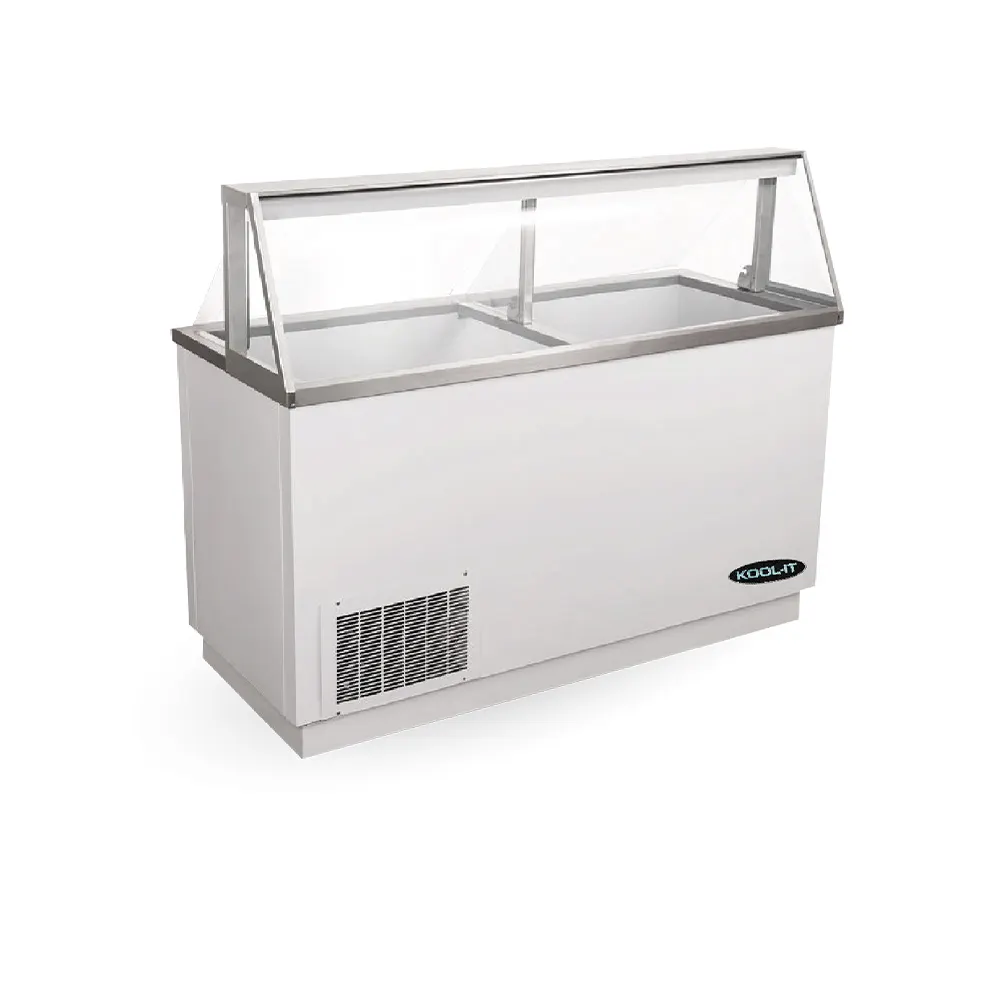 Kool-It KDC-88-HC Ice Cream Dipping Cabinet, 16‑Tub Display, 12‑Tub Storage, R290