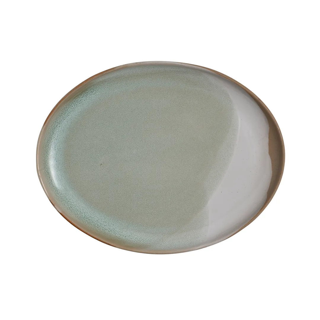 Steelite 6163RG174 Oval Platter 11.25" x 8.625" x 1.125" Stoneware, Oven Safe to 400°F - 1 Dozen