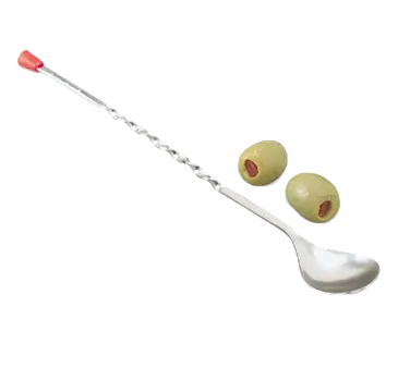 Vollrath 46784 Bar Spoon - 11" Stainless Steel Stirrer with Plastic Tip, Bartending Utensil