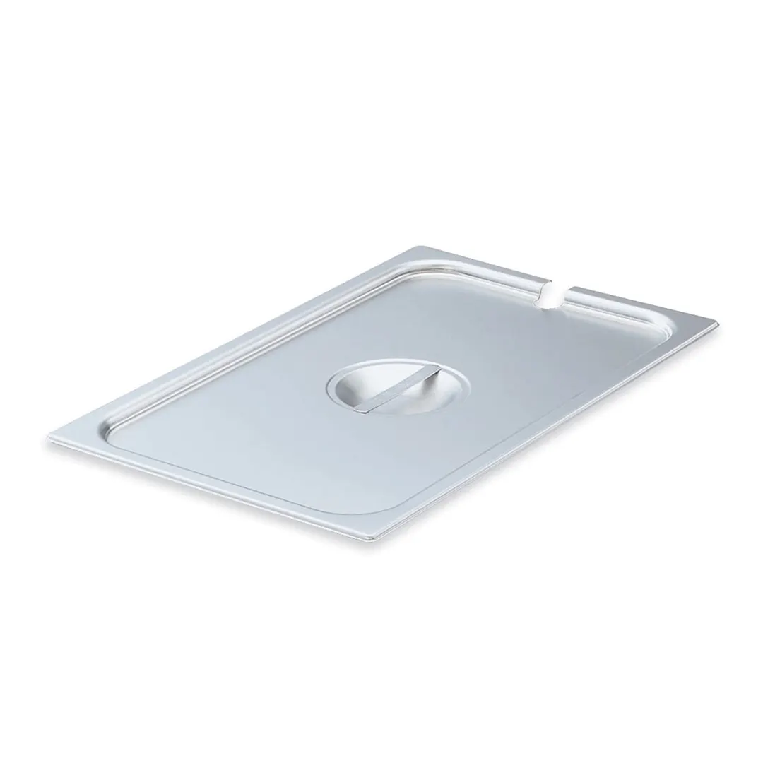 Vollrath 75210 Super Pan V® Steam Table Pan Cover, Full‑Size, Steel Slotted with Handle, Made in USA
