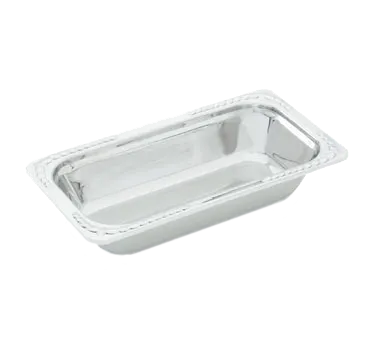 Vollrath 8231120 Steam Table Pan, 1/3 Size 13-1/16" W x 7" D x 2-1/2" H, 1.9 Qt Steel, NSF Certified
