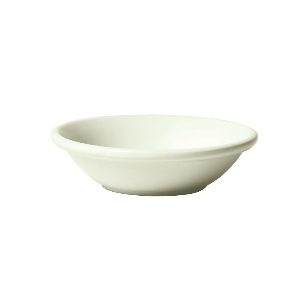 Winco BFD-35RE-AW - 4" Round Porcelain Fruit Bowl, 3.5 oz, American White, 4.5" Dia, 1" Ht - 1 Dozen