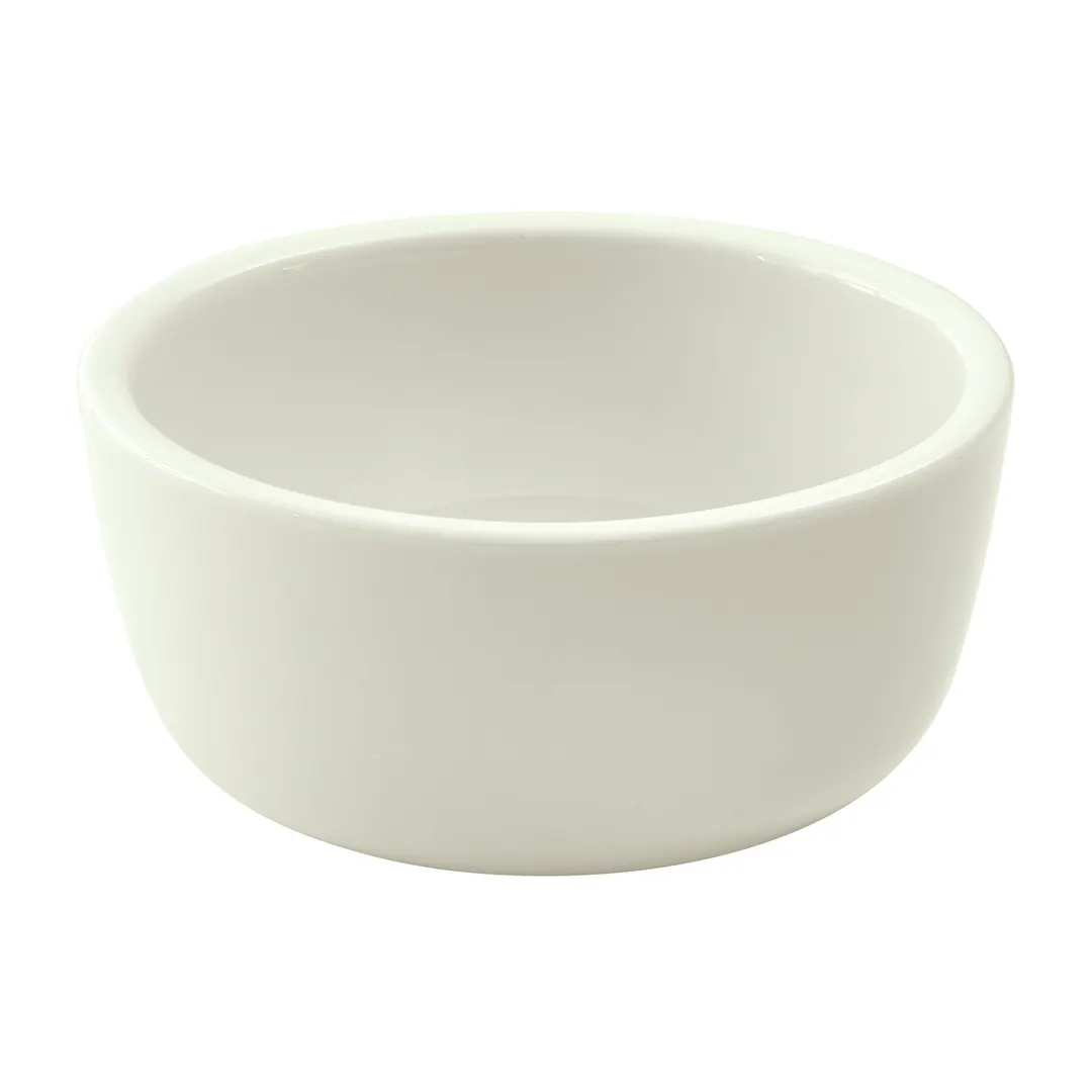 Winco BJB-1350-AW - 13.5 Oz Round Porcelain Bowl, 4"5 x 4"5 x 2"3, White, Style - 1 Dozen
