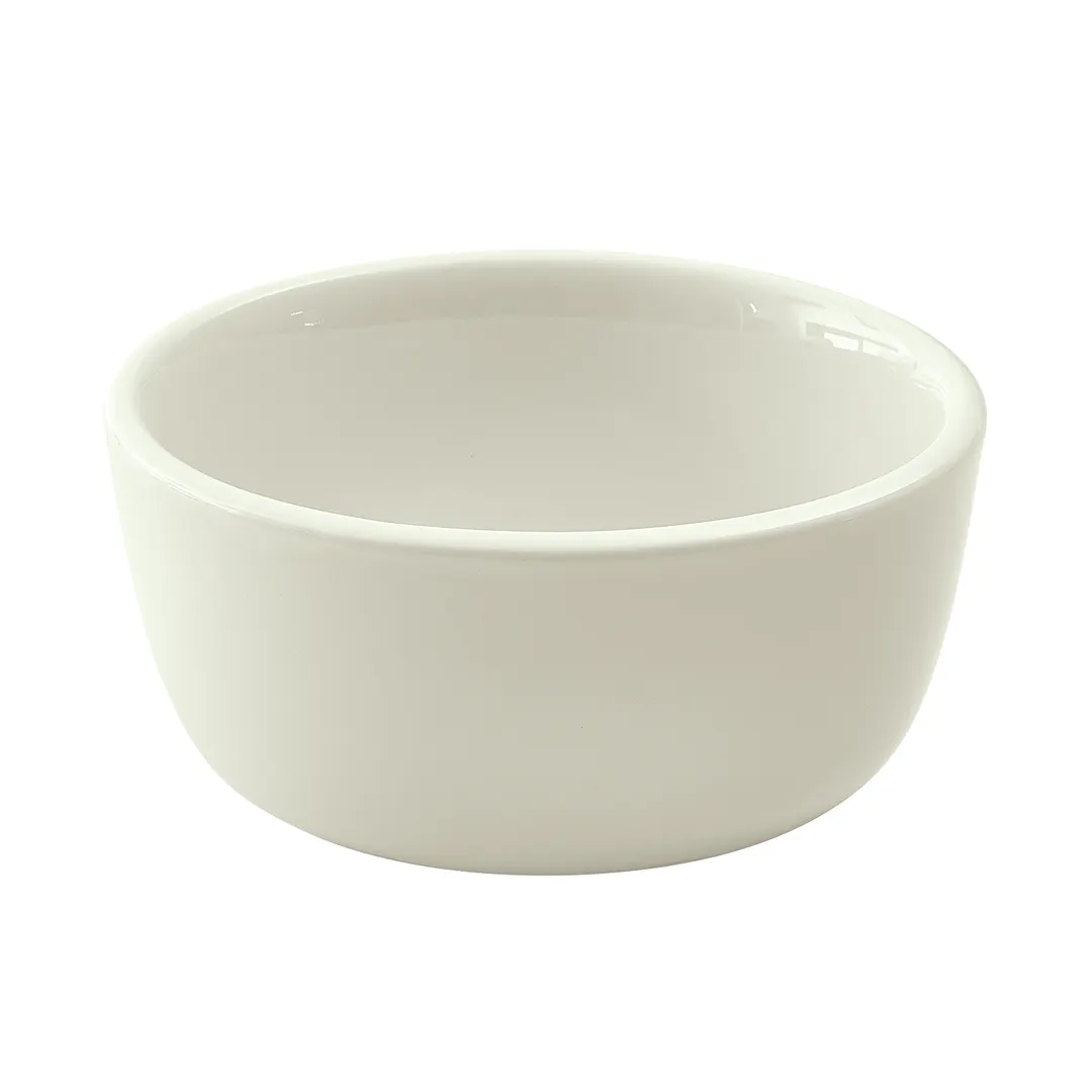 Winco BJB-95-AW - 9.5 Oz Round Porcelain Bowl, 4" Dia x 2.25" Ht, American White Finish - 1 Dozen