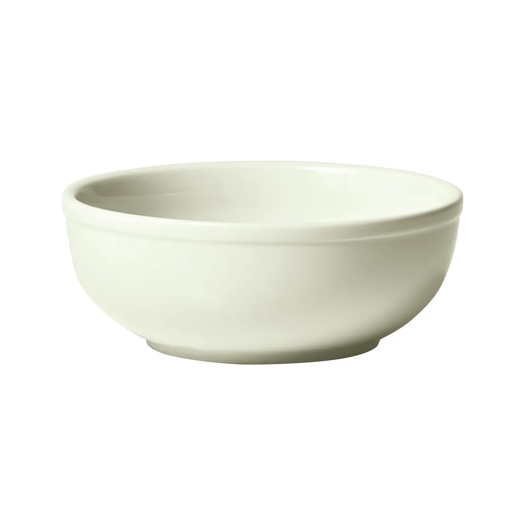 Winco BNR-15-AW - 15 oz Round Porcelain Bowl, American White, 5" Dia x 2.5" H, Nappy Style - 1 Dozen