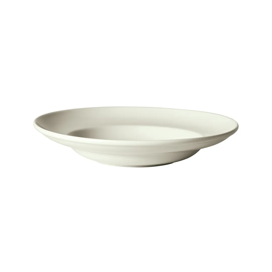 Winco MPB-12-AW - 12‑Oz Round Porcelain Pasta Bowl, 9" Diameter, American White Finish - 1 Dozen