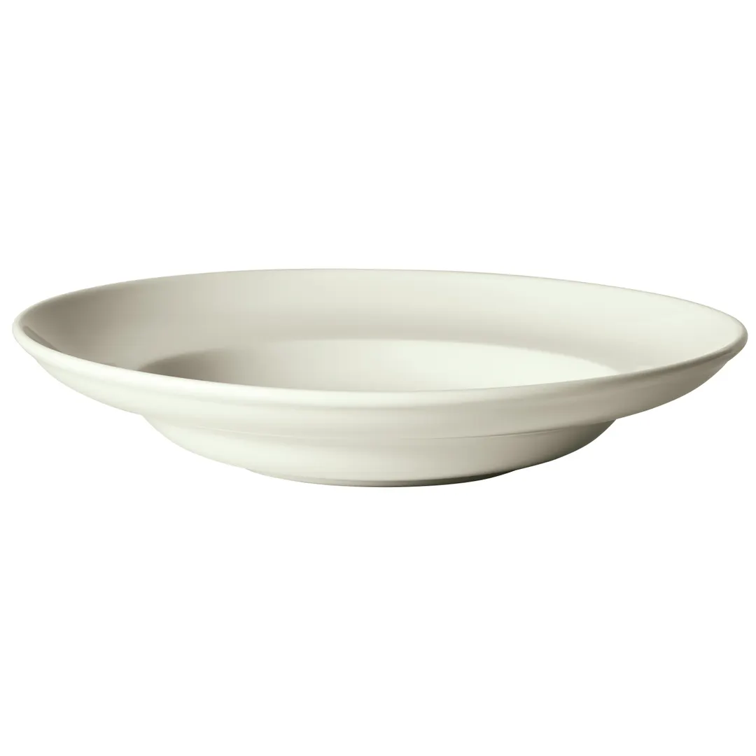 Winco MPB-22-AW - 22‑Oz Round Porcelain Pasta Bowl, 12" Diameter, White Finish, 12" Height - 1 Dozen