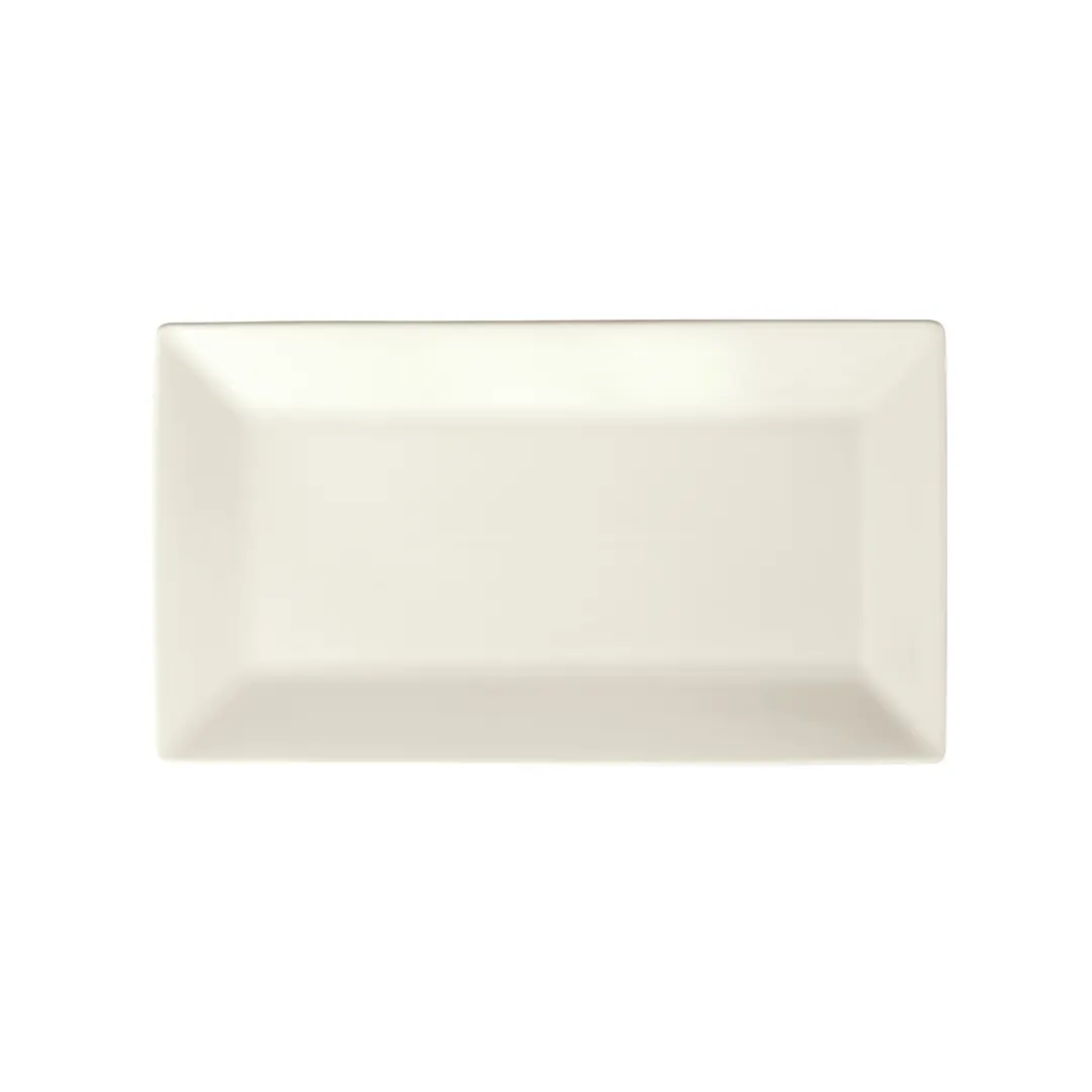 Winco RPR-115-AW - Rectangular Porcelain Platter, 11½" W x 6¼" D x 1" H, American White, 1 Dozen