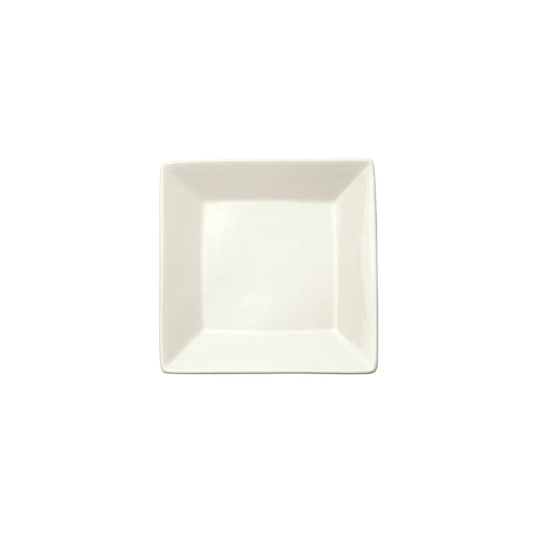 Winco RPS-5-AW - 5" x 5" Square Porcelain China Plate, White Finish, 5", 1/2" Height - 1 Dozen