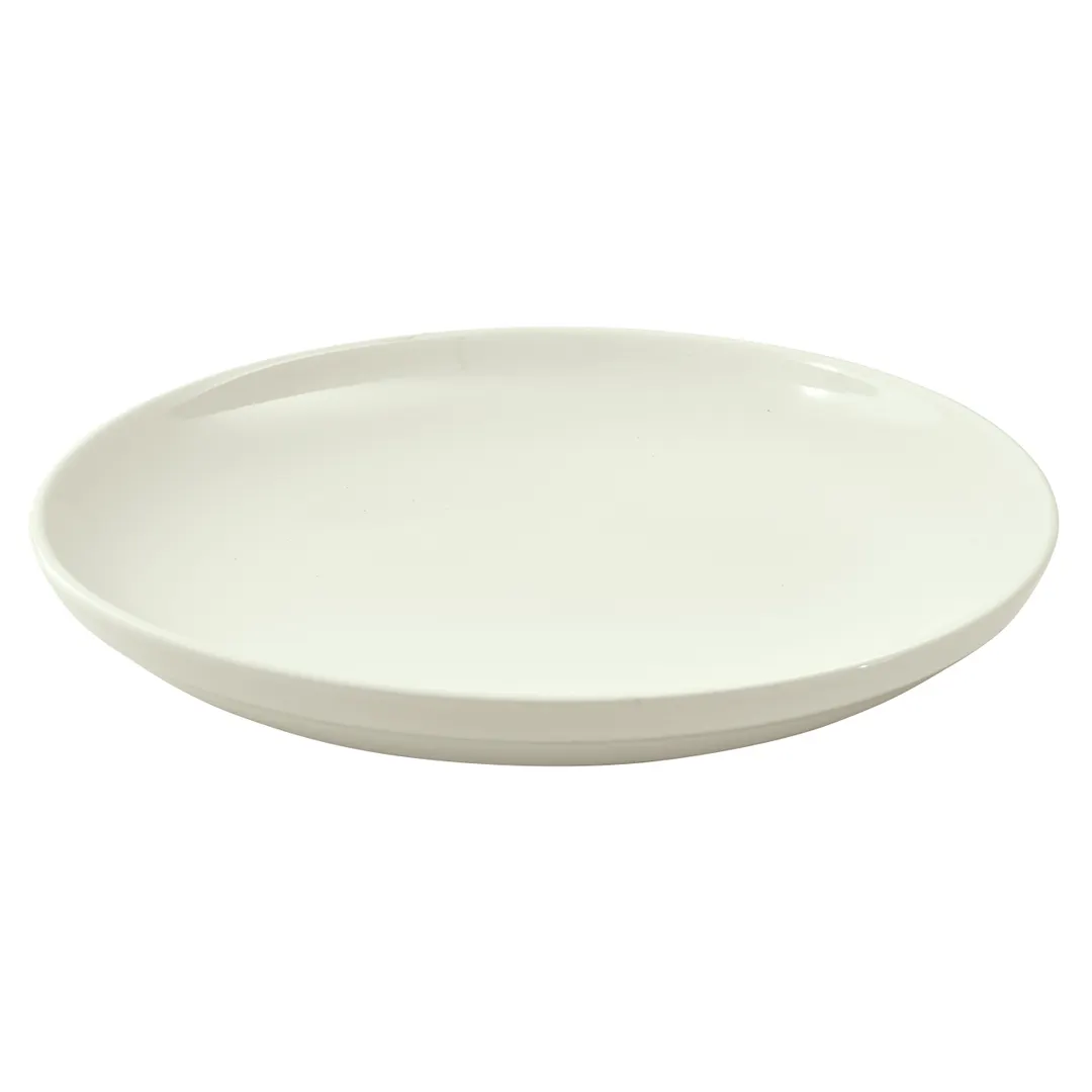 Winco SSB-62-AW - 62 Oz Round Porcelain Salad Bowl, 12" Diameter, White, 1 Dozen