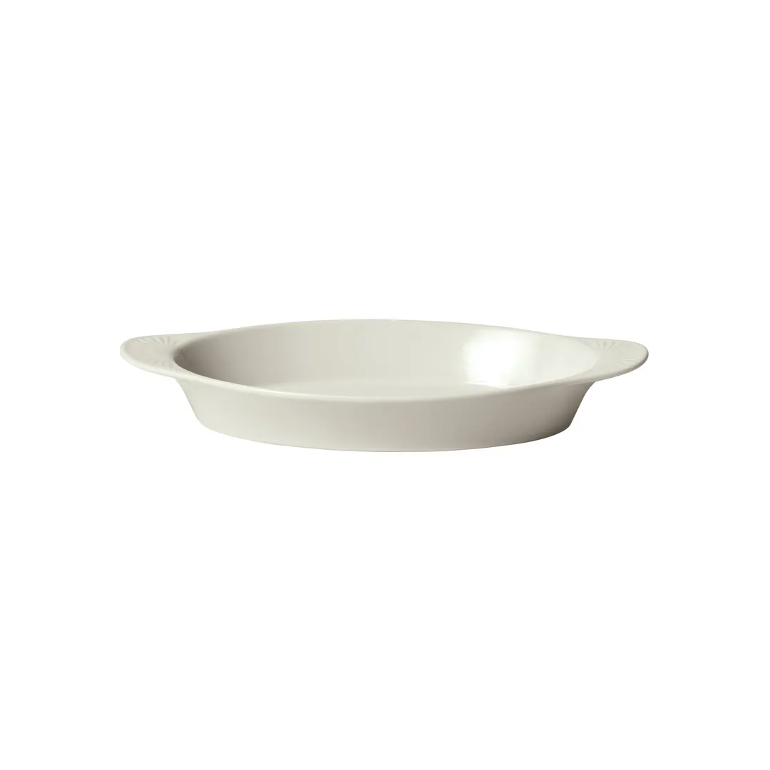 Winco WRD-12-AW Souffle Bowl, 12 Oz (5¼"W x 10"D x 1¼"H) Round Porcelain White - 1 Dozen