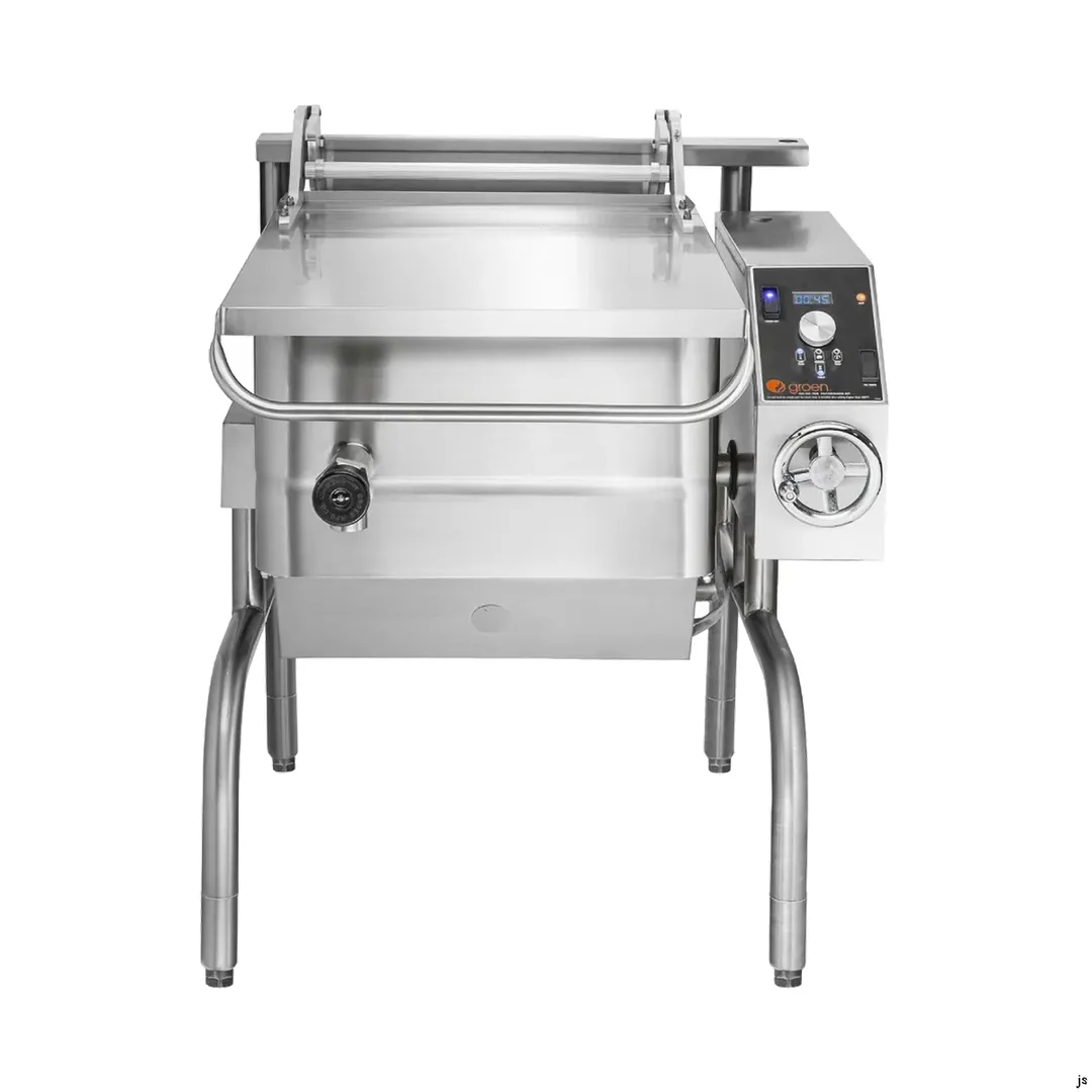 Groen BPM-15GSP 15-Gallon Gas Tilt Skillets Braising Pan, Manual Tilt, Open Frame Base, 65,000 BTU