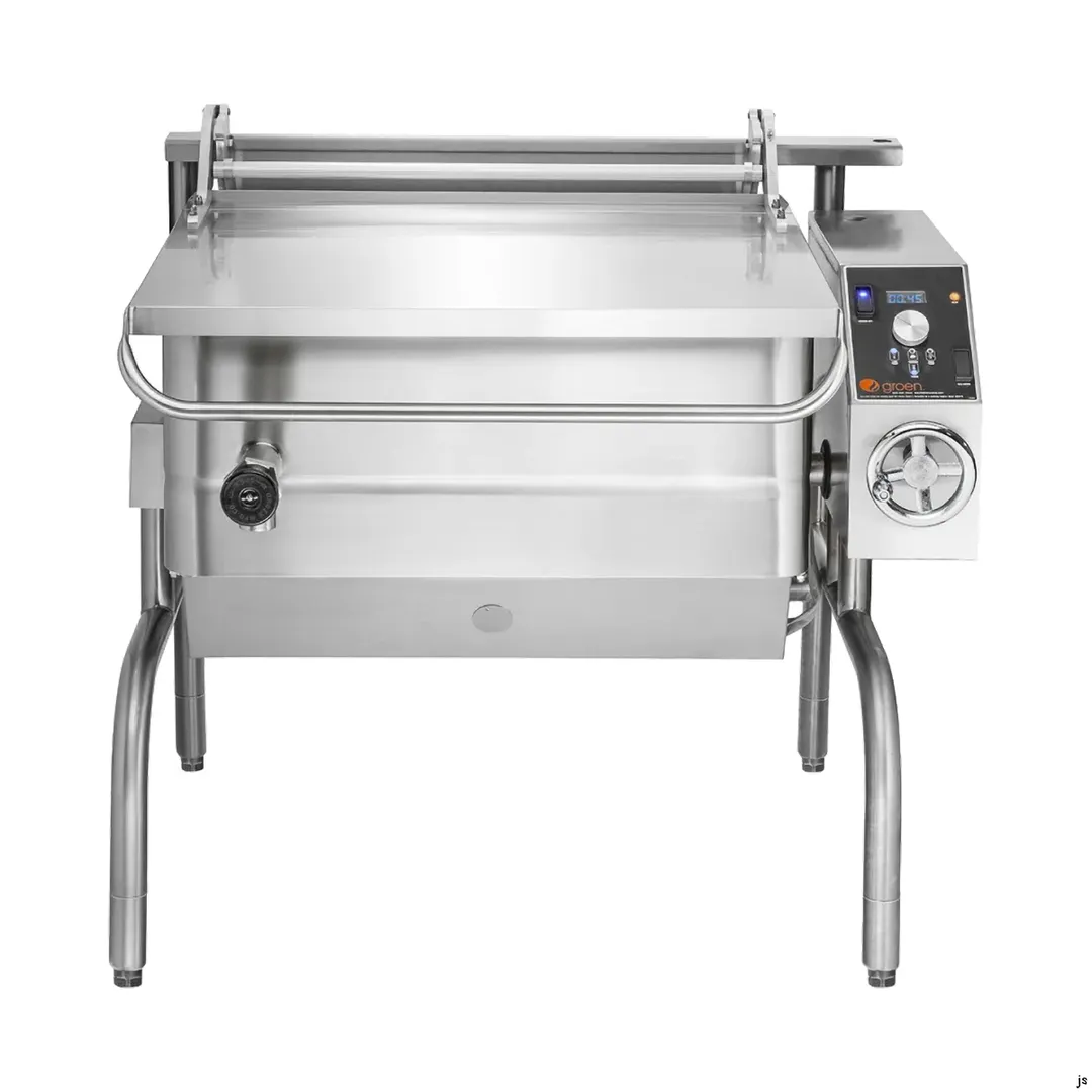 Groen BPM-40GSP 40 Gallon Gas Tilt Skillets Braising Pan, Manual Tilt, Open Frame Base, 144.000 BTU