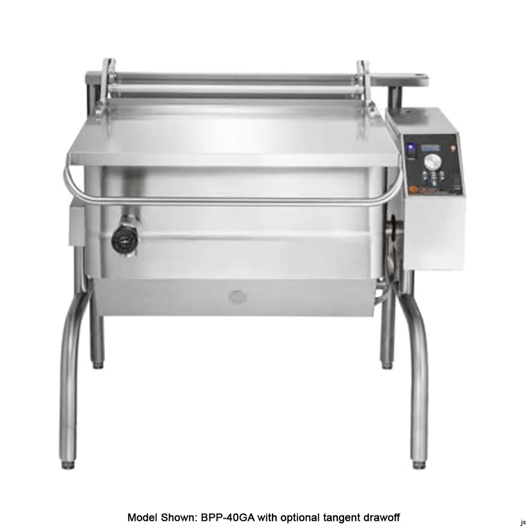 Groen BPP-30GC2T 30 Gallon Gas Tilt Skillets Braising Pan, Cook2Temp Controls, 104.000 BTU