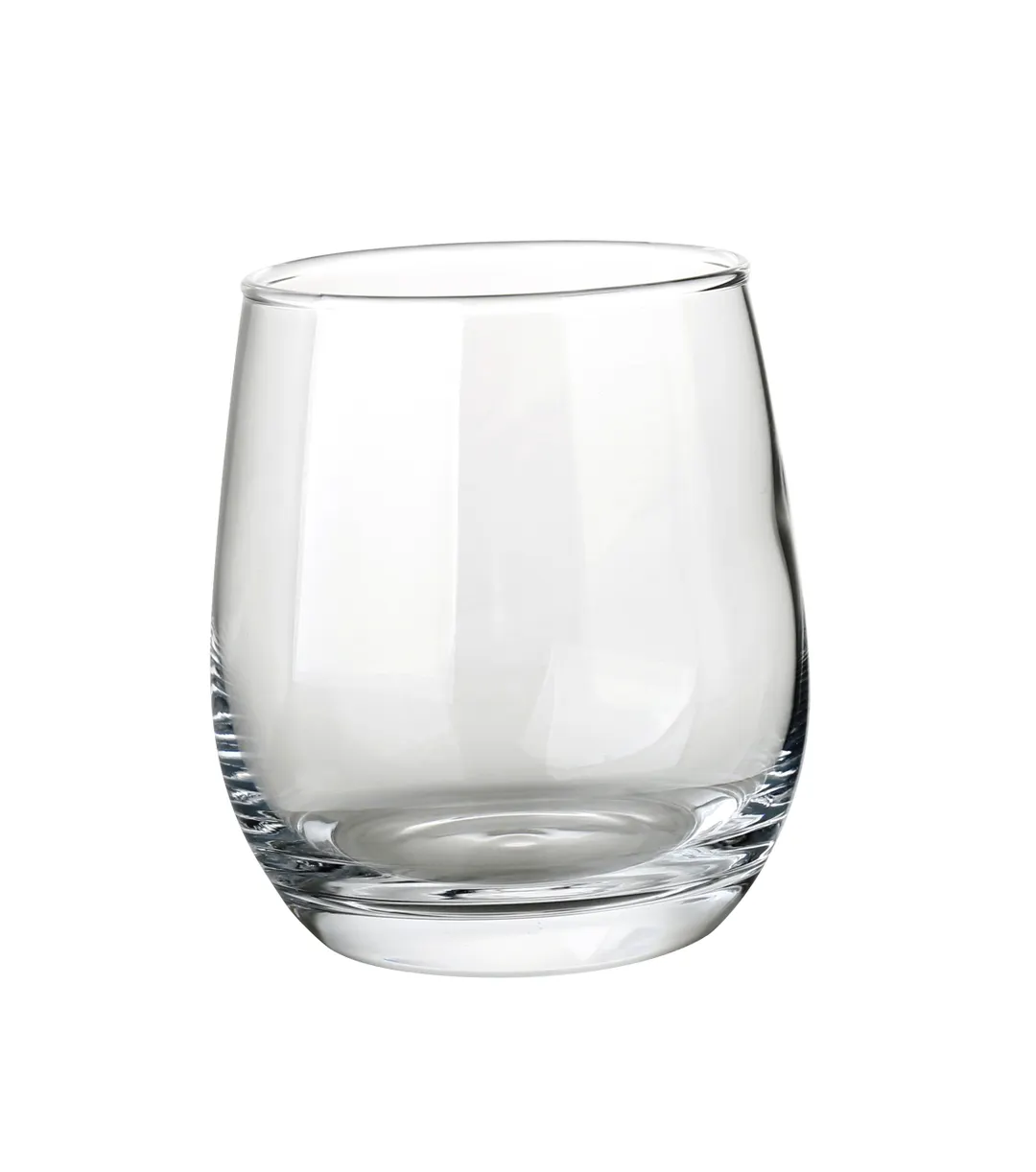 Yanco AS-512 - Stemless Clear Glass Wine Glass, 12 oz (3" 3/4" x 2" 3/4"), Dishwasher Safe - 1 Dozen