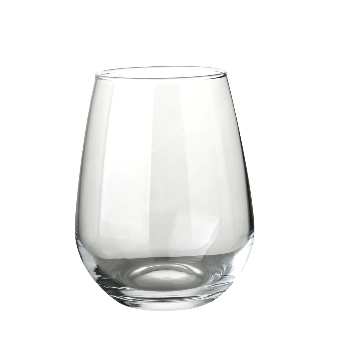 Yanco AS-516 - Stemless Glass Wine Glass, 16 oz (4½" x 2½" x 1⅞"), Lead‑Free Safe - 1 Dozen
