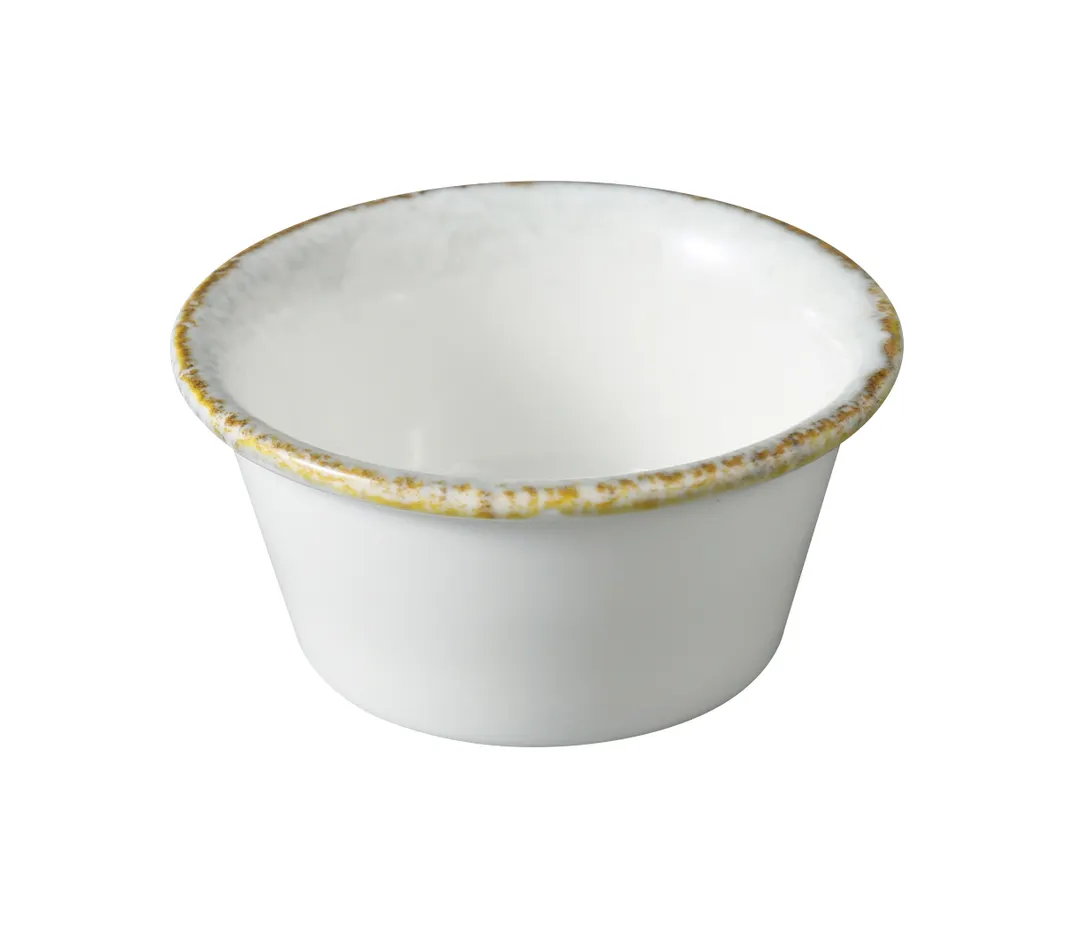 Yanco IB-303 Blue Sauce Dish, 3 1/8" x 1 1/2", 3 oz, China, Dishwasher & Microwave Safe - 1 Dozen