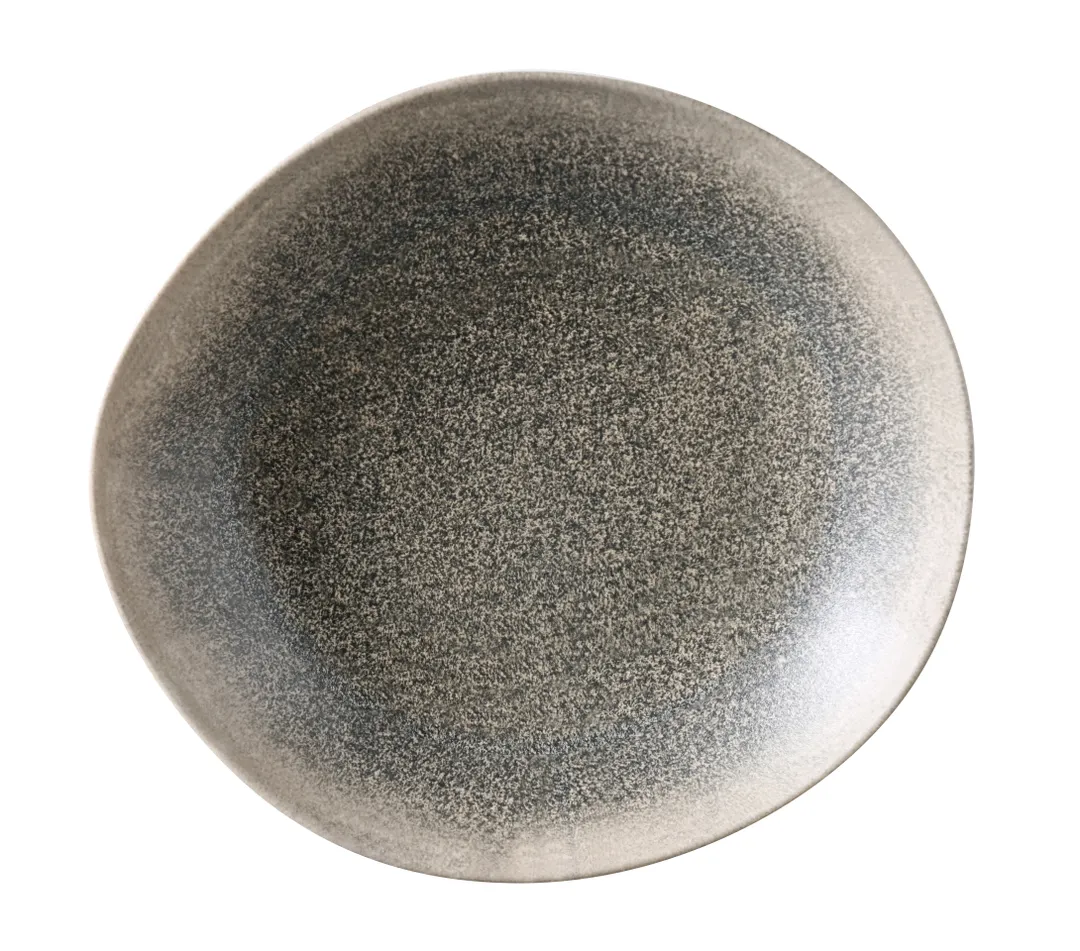 Yanco MI-409 - 9" Misty Salad & Soup Bowl, 25 oz Gray Melamine Plastic - 1 Dozen
