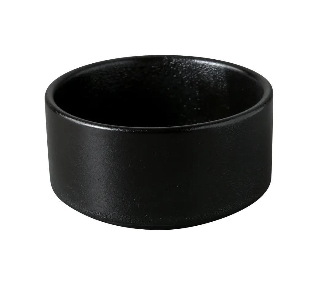 Yanco NB-504 Black Soup Cup, 10 oz (4"1/8" x 2"1/4"), China, Dishwasher/Microwave Safe - 1 Dozen