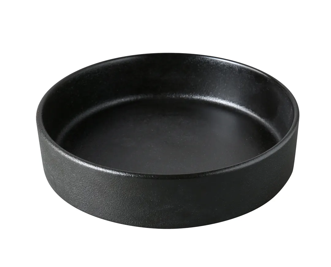 Yanco NB-508 Noble Black Round China Bowl, 8" x 2", 35 oz, Dishwasher & Microwave Safe - 1 Dozen