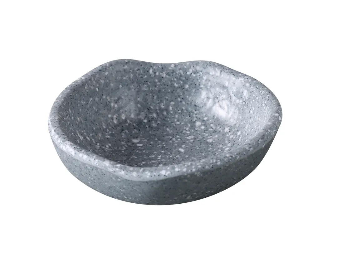 Yanco ST-303 - Melamine Sauce Dish, 3"¼ x 1"⅛, 2 oz, Gray, Break‑Resistant - 1 Dozen
