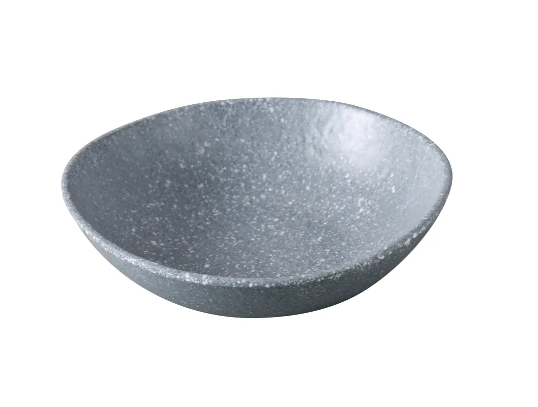 Yanco ST-308 - Melamine Salad Bowl, 8" Diameter, 30 oz Capacity, Gray, Dishwasher Safe - 1 Dozen