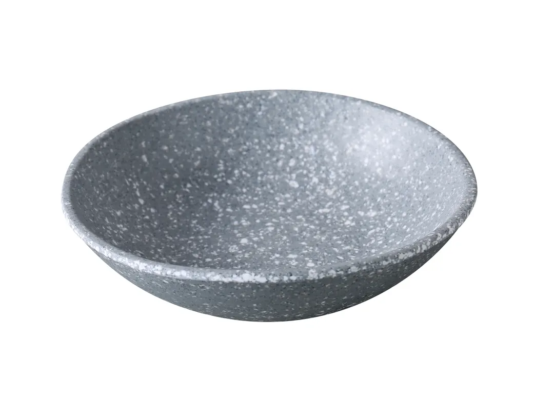 Yanco ST-3106 - Round Plastic Bowl, 6½" x 1½", 16 oz Gray Melamine, Dishwasher Safe - 1 Dozen