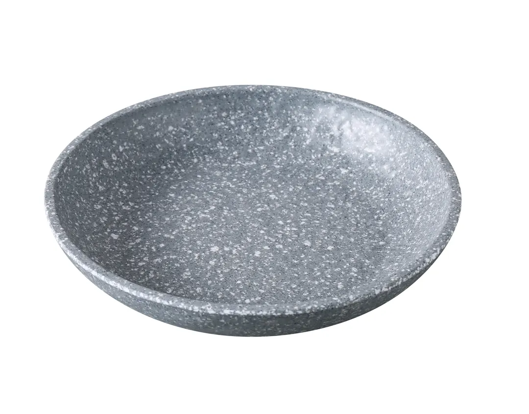 Yanco ST-407 - 7" x 1¼" 16 oz Melamine Salad Soup Bowl Gray Break‑Resistant - 1 Dozen