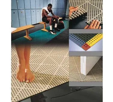 Cactus 2554-B Commercial Floor Mat, 2" x 12" Dri‑Dek® Bevel Edge, 9/16" Thick Vinyl, Specify Color