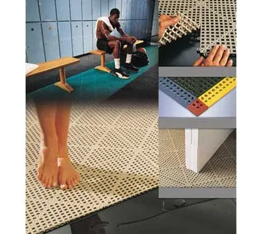 Cactus 2554-T Snap‑Together Vinyl Tile, 12"×12", 9/16" Thick, Slip‑Resistant, OXY‑B1 Antimicrobial