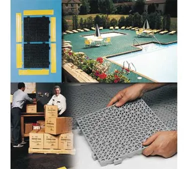 Cactus 2557ER-COLOR Poly‑Lok Vinyl Edge Ramp Floor Mat, 2‑1/2" × 12" × 3/4" Thick, Recycled PVC
