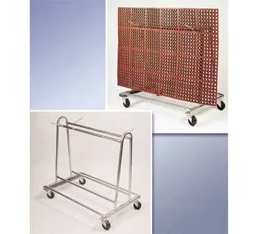 Cactus Mat 6477 Portamat Transporter & Wash Rack, 42" L x 28" W x 40" H, 500 lb, 16 Ga. Cold Rolled Steel, Zinc Plated, 5" Swivel Casters, Assembled