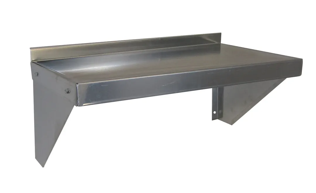 Channel AWS1224 Solid Knock-Down Wall Shelving, 24 Inch x 12 Inch, Aluminum Construction