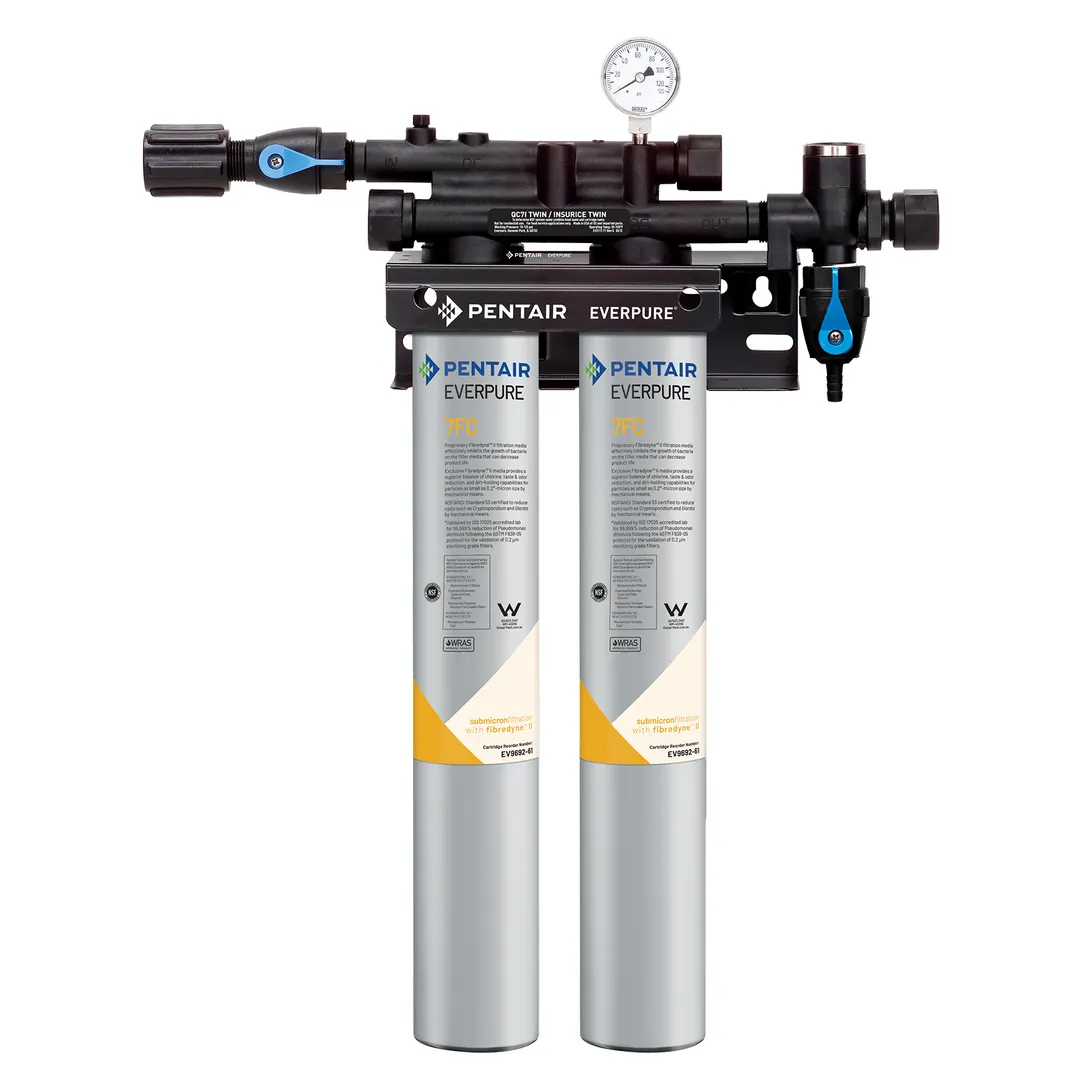 Everpure QC7I TWIN 7FC for Fountain / Beverage Machines Water Filtration System