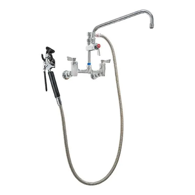 Fisher 11770 Faucet, Wall Mount, 8" Adjustable Centers, 14" Swing Spout