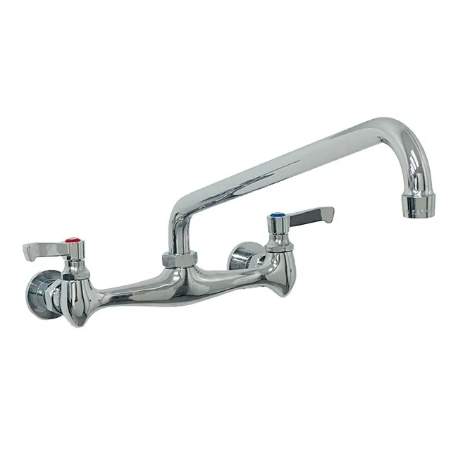 Fisher 98094 Econo Faucet, 8” Adjustable Wall Mount, Lever Handles