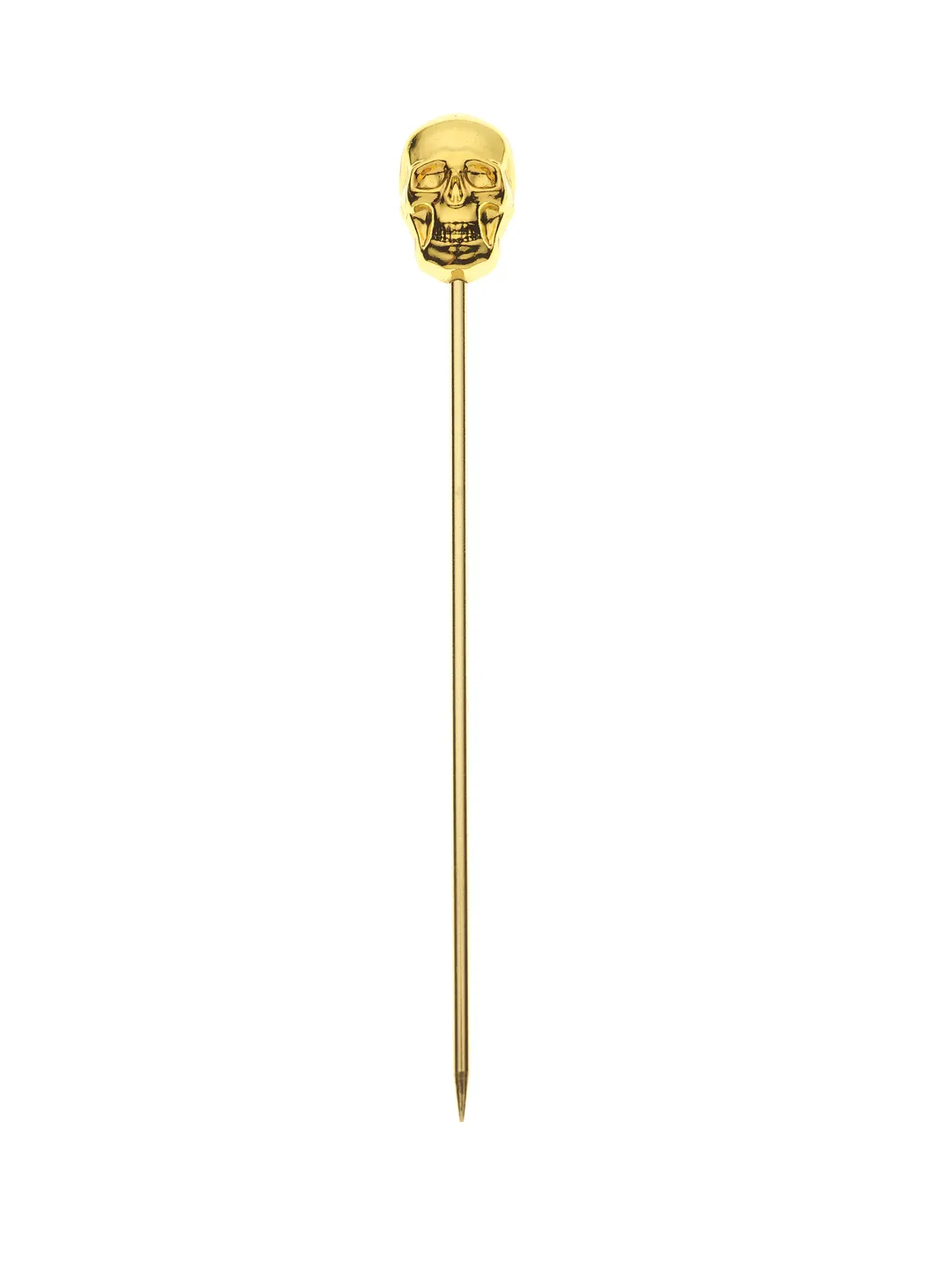 Mercer M37064GD Barfly Cocktail Picks, 4-3/8", 18/8 Stainless Steel, Gold-Plated, Skull Top - Pack
