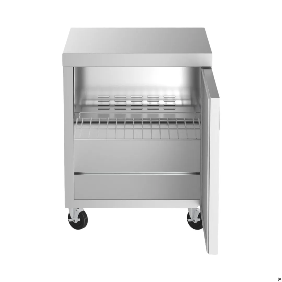 Coldline UC-27F 27" 2-Door Undercounter Freezer, Stainless Steel, 6.3 cu. ft., Temp Control