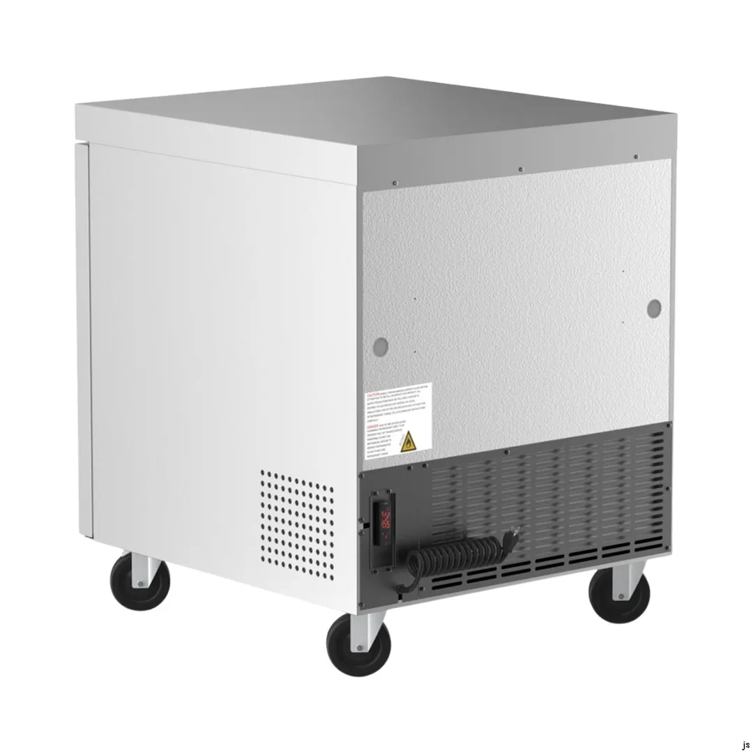 Coldline UC-27F 27" 2-Door Undercounter Freezer, Stainless Steel, 6.3 cu. ft., Temp Control