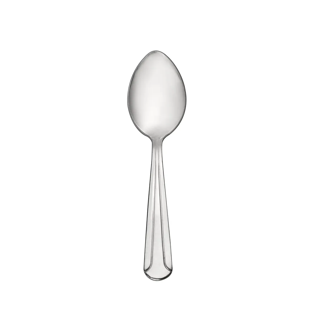 CAC China 1001-09 - Demitasse Spoon, 4-5/8" Length, Medium Weight, 18/0 Stainless Steel, 1 Dozen