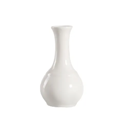 CAC China 101-BV - Bud Vase 1½" L x 1⅞" W x 5½" H Porcelain Bone White Safe - 1 Dozen